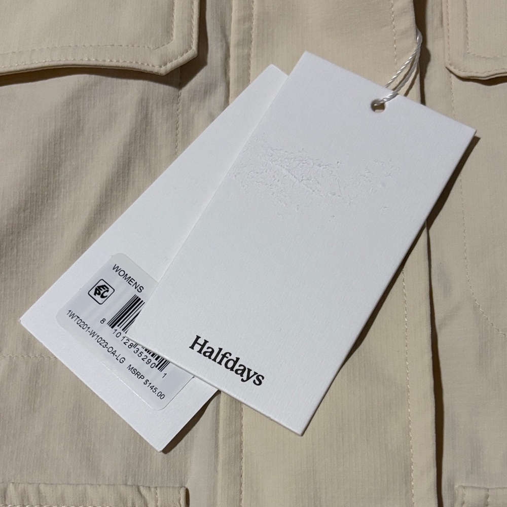 NWT Halfdays Cream Utility Jacket for Women - Picture 3 of 8